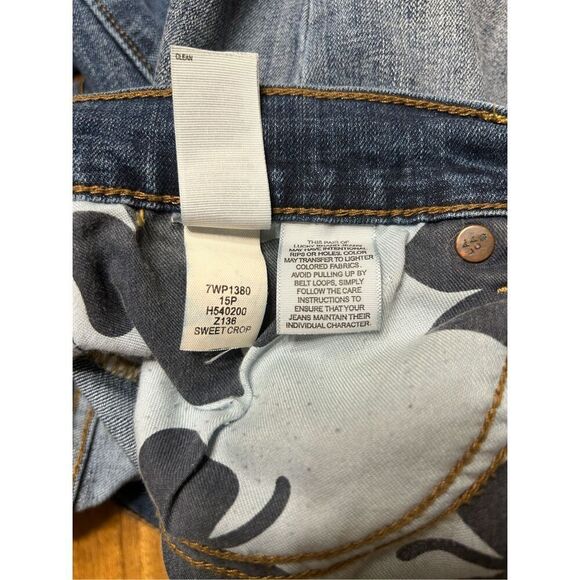 Lucky Brand Women’s Sweet Crop Blue Jeans Size 6/28 Medium Wash Stretch - Picture 7 of 10